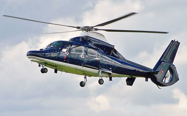 658 Squadron Dauphin helicopter