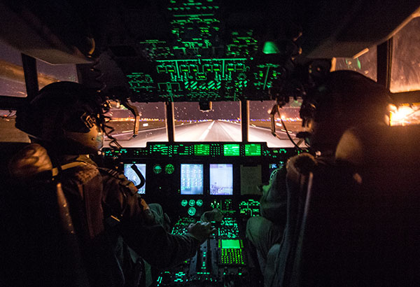 47 Squadron RAF cockpit