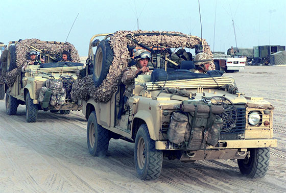 UK recon land rovers