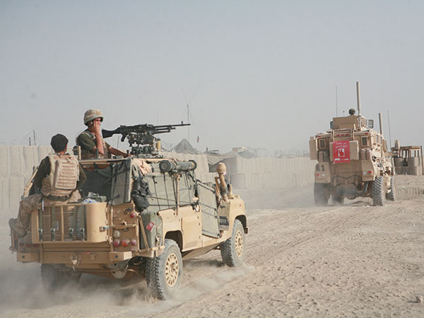 British Army WMIK Land Rover Afghanistan