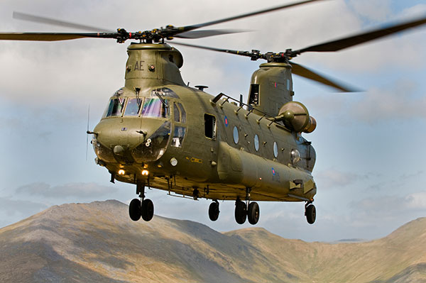 RAf Chinook helicopter