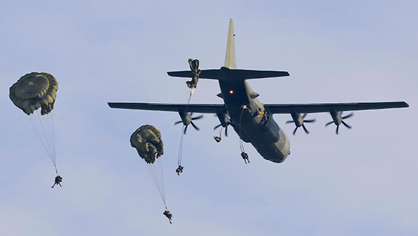 Parachutists from 16 Air Assault Brigade