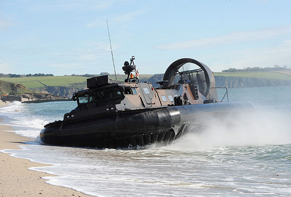 Royal Marines hovercraft