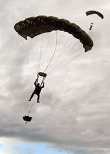 HALO parachutists