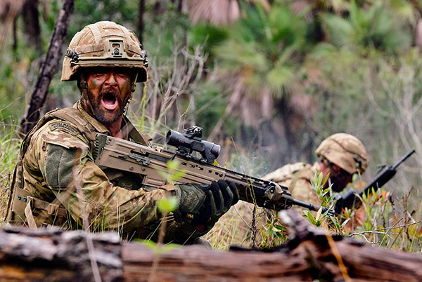 Royal Marine with L85A3