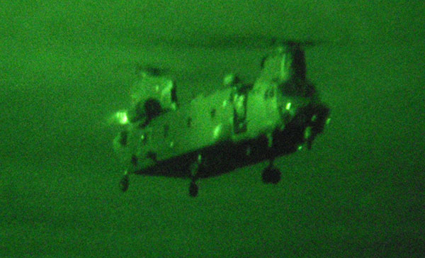 7 Sqn Chinook night vision