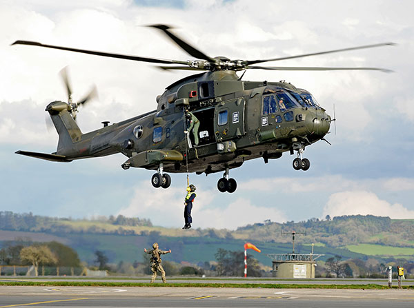 Merlin Mk3 using hoist