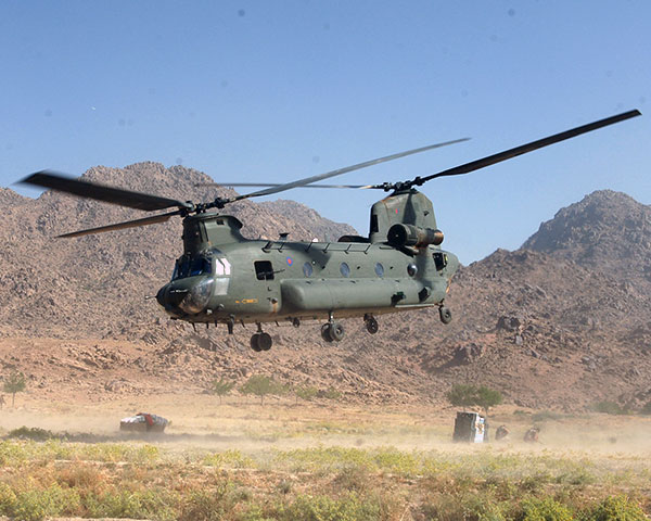 raf chinook - afghanistan