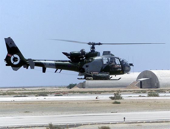 Gazelle helicopter