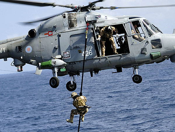 Lynx helciopter - Royal Marines