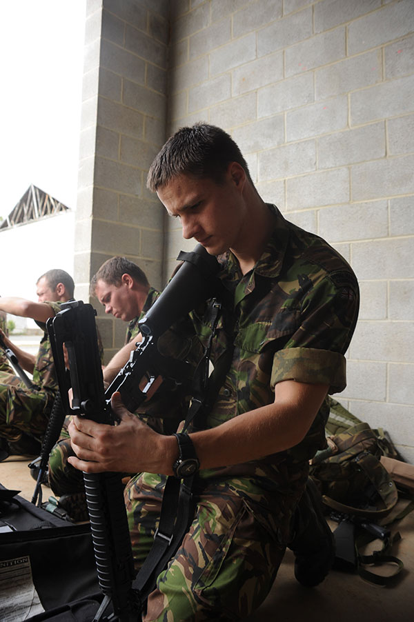 Royal Marines - m16 rifles