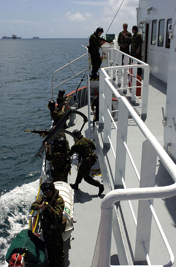 Royal Marines - ship training