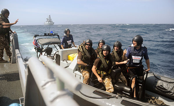 Royal Marines boarding team