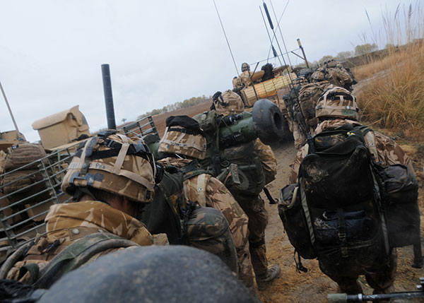 42 Commando on the march - Afghanistan 2008