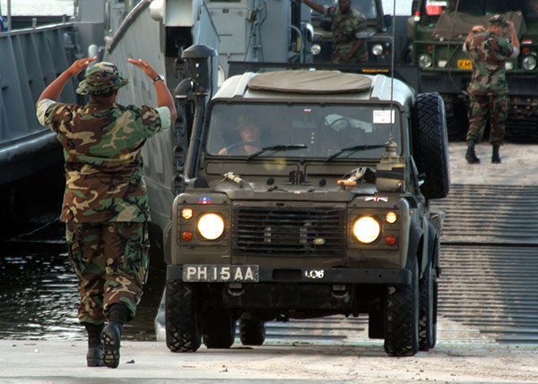 Royal Marines Land Rover