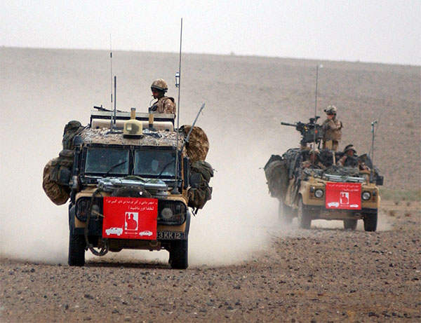 raf regiment land rovers