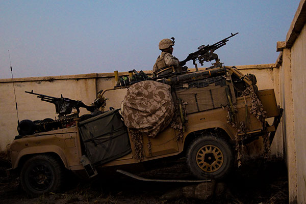 British Army WMIK Land Rover - US Marine