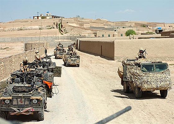 wmik land rovers in Afghanistan