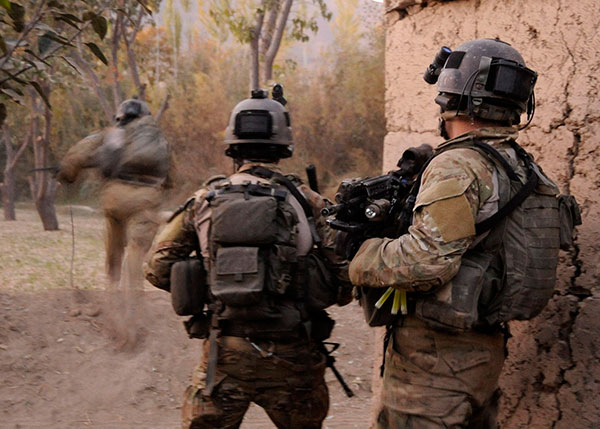 US Rangers with Afghan Commandos