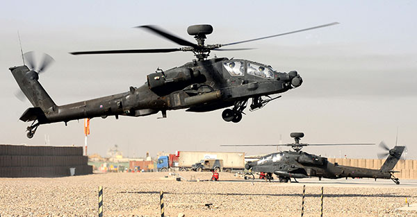 Apache helicopter