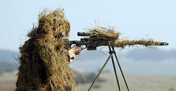 British army sniper