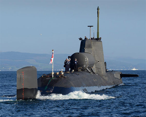 HMS Astute with SBS dry dock