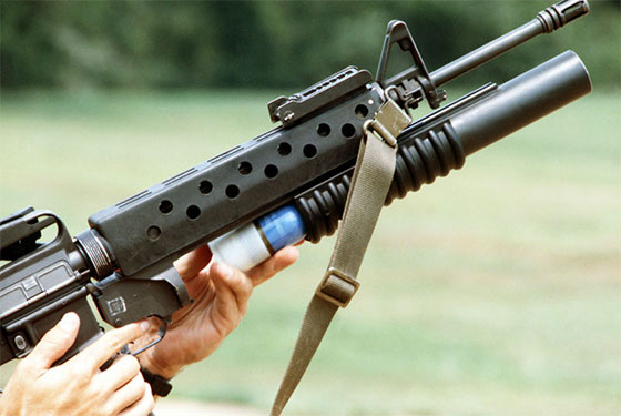 m203 fitted to M16