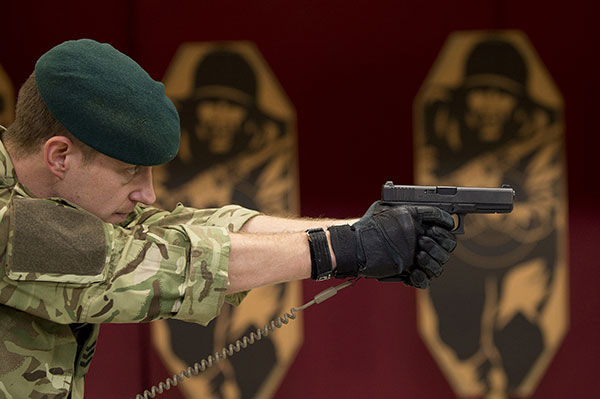 Royal Marine with Glock 17