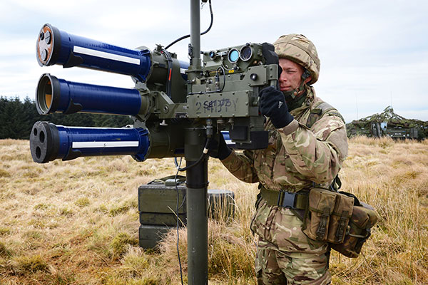 Starstreak mounted on launcher